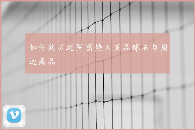 如何购买迈阿密热火正品球衣与周边商品